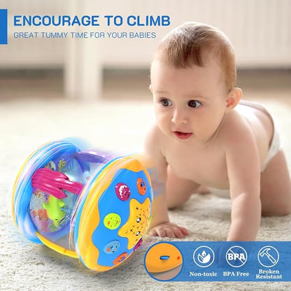 Baby Toys 6 to 12 Months - Musical Projector Rotating Light Up Toys, Tummy Time for Infant 12-18 Months, Learning Toy for Toddler 1 2 3 Years Old, Birthday Gifts for Boys Girls 0-3-6-9-12-18 Month