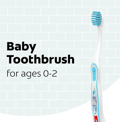 Colgate My First Baby and Toddler Toothbrush, Extra Soft Toothbrush, 6 Count
