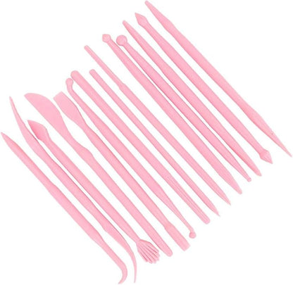 Carving Pottery Tool, 14Pcs Clay Sculpting Tool, Grils Clay Fondant Cake for Soft Clay Home()