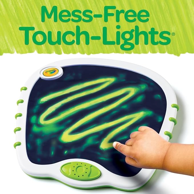 Crayola Toddler Touch Lights, Musical Toy, Sensory Board, Sensory Toys for Toddlers, Mess Free Finger Painting, Gift for Toddlers, 2+
