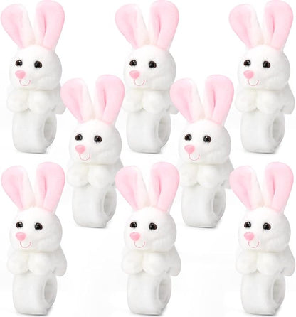 Lenwen 8 Pcs Stuffed Animal Slap Bracelets for Kids Plush Animals Slap Bracelets Bulk Cute Tiger Giraffe Turtle Koala Bracelets Wrist Animals for Girls Boys Valentine's Day Party