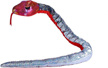 Wild Republic Sequin Snake Plush, Stuffed Animal, Plush Toy, Kids Gifts,54 Inches