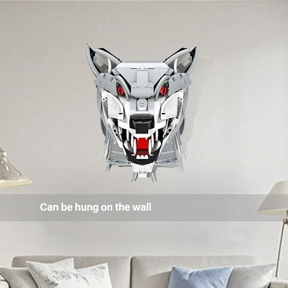 DAHONPA Wolf Head Creative Decoration Series Animal Building Blocks Set（992 PCS） Gift for Adults and Kids, Room Desk Decor or Wall Hanging