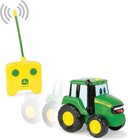 John Deere Radio Controlled Johnny Tractor Toy - Includes Easy to Use Remote Control Toy - Green John Deere Tractor Toys - John Deere Toys - Ages 18 Months and Up