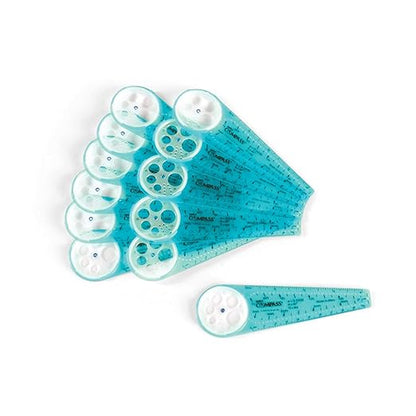 hand2mind Safe-T Math Compass, 10 in. Blue Compass, Compass for Geometry, Compass Drawing Tool, Dysgraphia Tools for Kids, Circle Drawing Tool, Compass Set, Math Classroom Supplies (Set of 12)