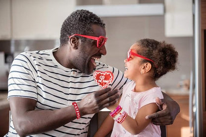 60pcs Valentines Day Wristband Silicone Heart Rubber Bracelets for Valentines Day Party Decoration Party Favors School Gifts Supplies