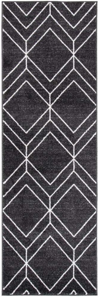 SAFAVIEH Adirondack Collection Runner Rug - 2'6" x 8', Brown & Ivory, Modern Geometric Design, Non-Shedding & Easy Care, Ideal for High Traffic Areas in Living Room, Bedroom (ADR241T)