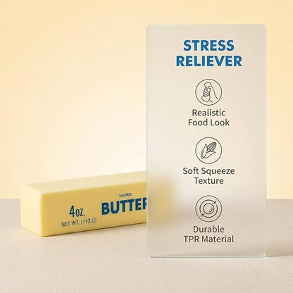 Slow Rebound Cute Butter Squeeze Stress Balls，Slow Rising Squishy，Stress Balls，Upgrade Stress Relief Fidget Toys Wet Slow Rebound Stress Relief Toy（Trumpet，1PC）