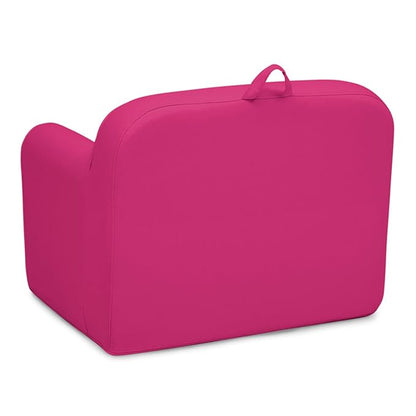 Delta Children Cozee Chair -Foam Kids Chair for Ages 18 Months and Up, Hot Pink