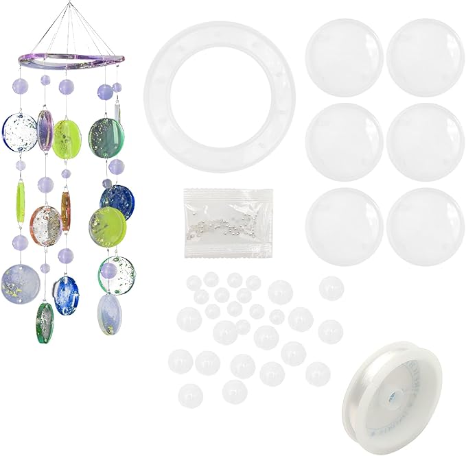 Wind Chimes Resin Molds Silicone for Home Decor Create Art DIY Wind-Bell Supplies Epoxy Acrylic Resin Molds Decorations Kit