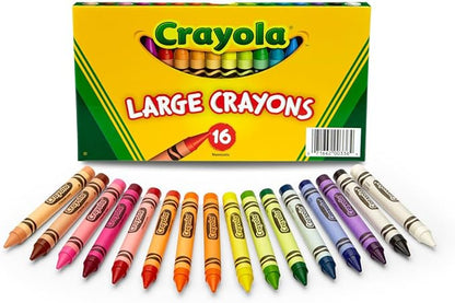 Crayola Large Crayons, Classic Colors, 16 Count