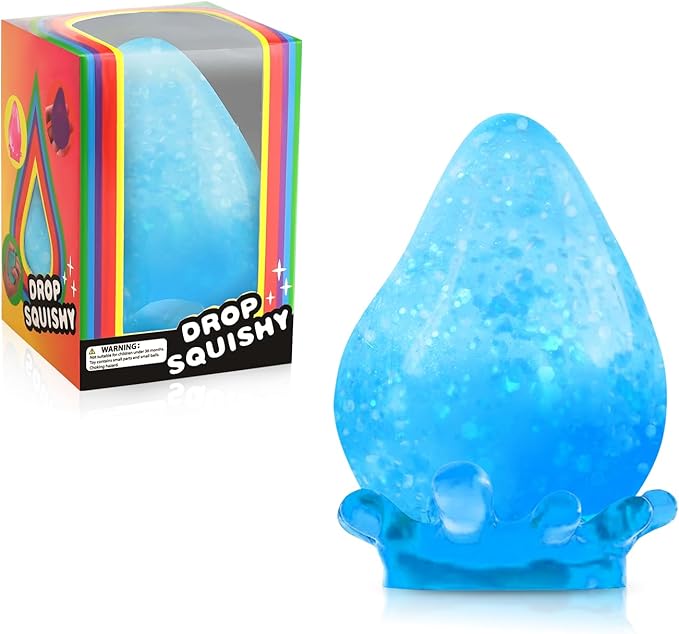 Fidget Cube Stress Relief, Anxiety Squishies, Ice Squishy Stress Cube, Sensory Toys for Kids with Autism, Calming Toys (1pack)