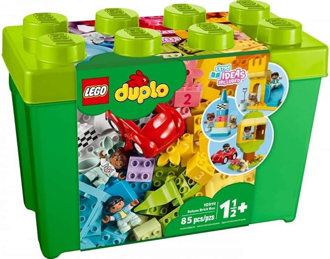 LEGO DUPLO Classic Deluxe Brick Box Building Blocks - Learning & Educational Toys for Toddlers, Preschool, Ages 1.5+ Years - Gift for Birthdays - Develop Fine Motor Skills - 10914