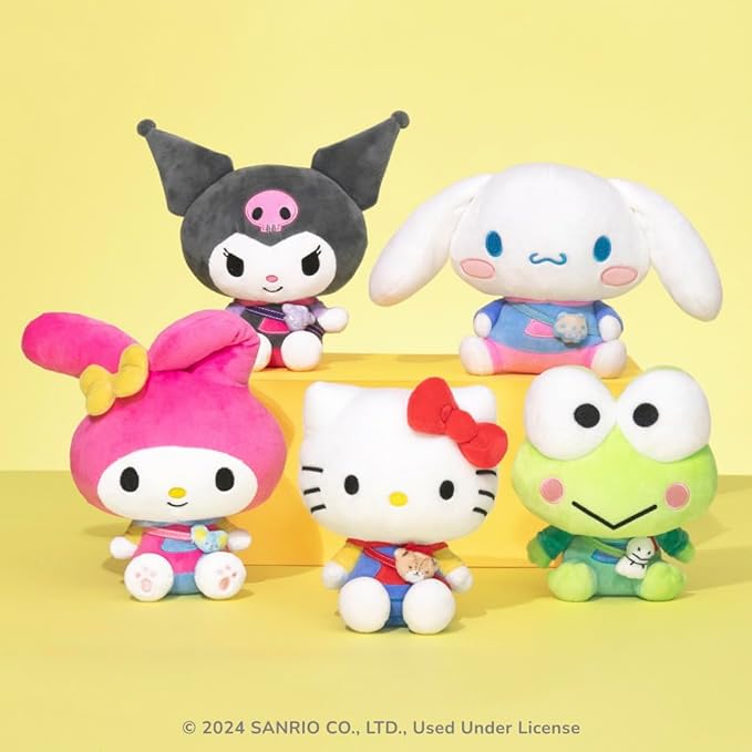 Jazwares Hello Kitty and Friends, Cinnamoroll Series 1 Plush - Hoodie Fashion and Bestie Accessory - Officially Licensed Sanrio Product from