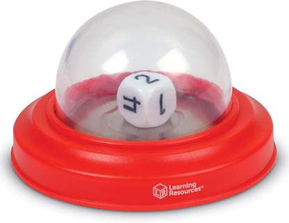 Learning Resources Dice Poppers - 2 Pieces, Ages 3+ Board Game Accessory, Dice Game, Dice Popper for Trivia Nights, Math Games for Kids