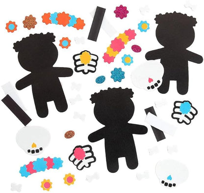 Fun Express Day of The Dead Magnet CK-12 - Craft Kits - 12 Pieces