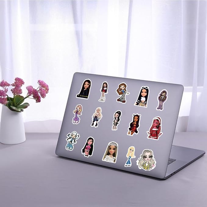 86Pcs Cartoon Delicacy Party Supplies Cartoon Party Favors Include 12Pcs Bracelets-12Pcs Button Pins-12Pcs Keychains-50Pcs Stickers for Birthday Party Decorations