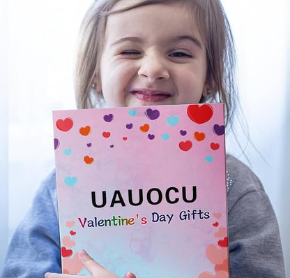 Valentines Day Gifts for Kids Classroom, 28 Valentine Cards Bulk for School Class Prizes Party Favors Boys Girls Exchange Gift, Goodie Fillers Crafts Boxes