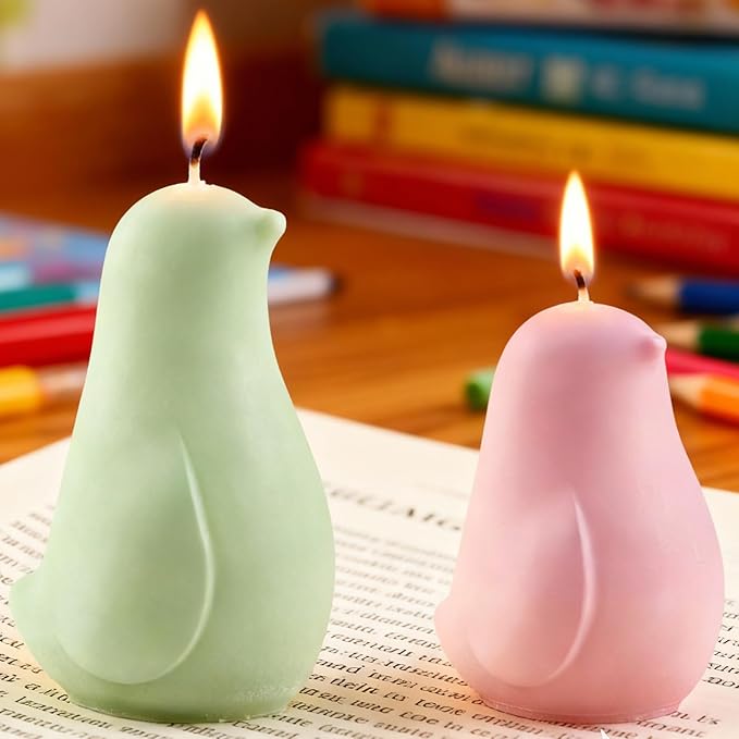 2Pcs Bird Resin Silicone Mold Set Lovely Pigeon Epoxy Casting Molds for Flower Preservation DIY Bookends Art Crafts Home Decor Ornament Keepsake Making Casting Projects Soap Clay Candle