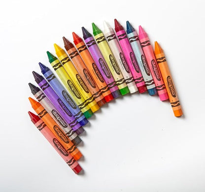 Crayola Triangular Crayon Classpack, 16 Assorted Toddler Crayons, Anti Roll, Bulk School Classroom Essentials, Preschool & Kindergarten Must Haves 256 Count (Pack of 2)