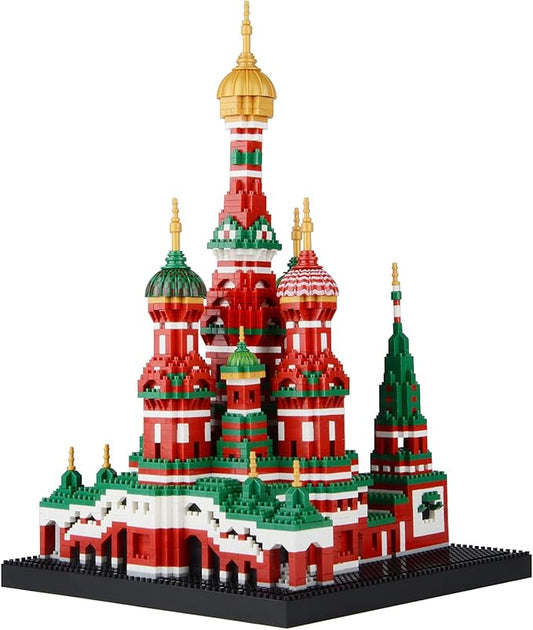 Building Block Set, Saint Basil's Cathedral Architecture Model Micro Mini Blocks, Educational Mini Blocks, 4300 PCS
