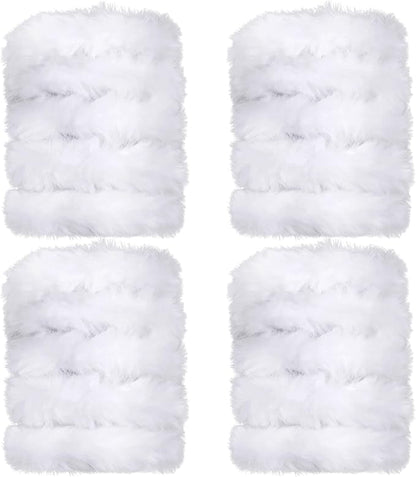 TOAOB 4pcs Thick Pipe Cleaners White Large Chenille Stems for Crafts Long 39 Inch Fuzzy Sticks Craft Supplies for DIY Art Craft Projects Home Decorations