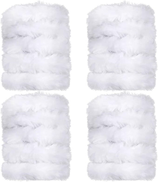 TOAOB 4pcs Thick Pipe Cleaners White Large Chenille Stems for Crafts Long 39 Inch Fuzzy Sticks Craft Supplies for DIY Art Craft Projects Home Decorations