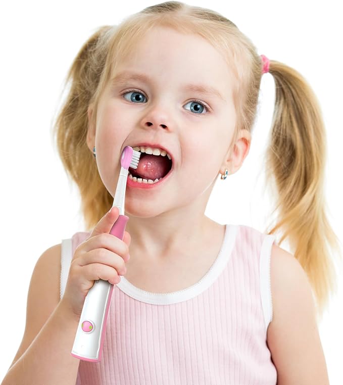 Kids Toothbrush Heads for Sonicare: Sonic Electric Replacement Brush Compatible with Phillips 6032/94 6321 6340 6042 6320 Mini Compact Head for Child 3-7, Pink Girl Green Boy 4 Pack