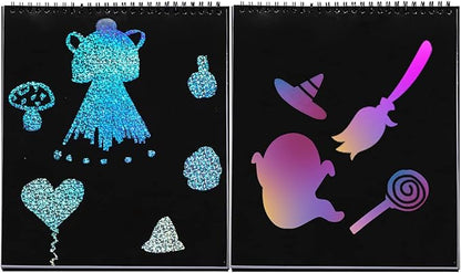 JOYIN 20 Pcs Make-a-face Sticker Sheets Make Your Own Halloween Characters Mix and Match Sticker Sheets, Bonus with Coloring Sheets, 10 Scratch Cards, 8 Sticker Sheets, Halloween Party Favor Supplies