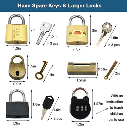 Montessori Lock and Key Toy Set for Toddlers, Montessori Elementary Materials Educational STEM Toy Matching Games Lock Set with Wooden Tray for 3 4 5 Year Old Kids