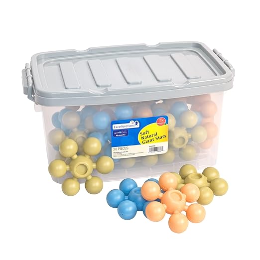 Excellerations Natural Tones Giant Stars - 20 Pieces