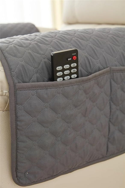 Recliner Chair Slipcover Mat Anti Slip Dogs Pet Kids Sofa Armrest Towel Cover Armchair Furniture Protector Couch Cushion 1 Seat (3pcs) (A3)