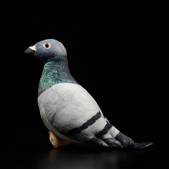 Grey Pigeon Plush Toy - Simulation Rock Columba Rupestris Stuffed Animal, Cute Rock Pigeon Plush Toy as Gift for Your Friends