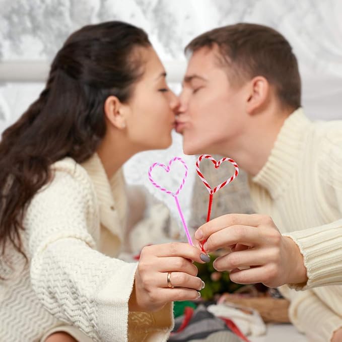 Caydo 200 Pieces Pink Pipe Cleaners 6 mm x 12 inch, Creative Crafts Decorations in 4 Colors (Red, Pink, White, Purple)