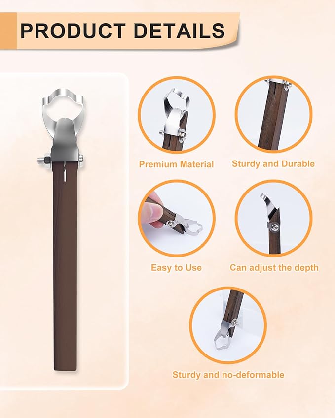 eZAKKA Mug Handle Carving Tool, Pottery Handle Making Tools Set for Pottery Ceramic Mug Handle Molds for Clay, Style 1