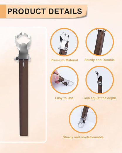 eZAKKA Mug Handle Carving Tool, Pottery Handle Making Tools Set for Pottery Ceramic Mug Handle Molds for Clay, Style 1