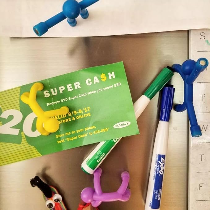 MagMen Magnetic Travel Toys, Stretchy, Fun, and Educational Fidget Toys for Kids and Adults Ages 3 and Up 20 Mix