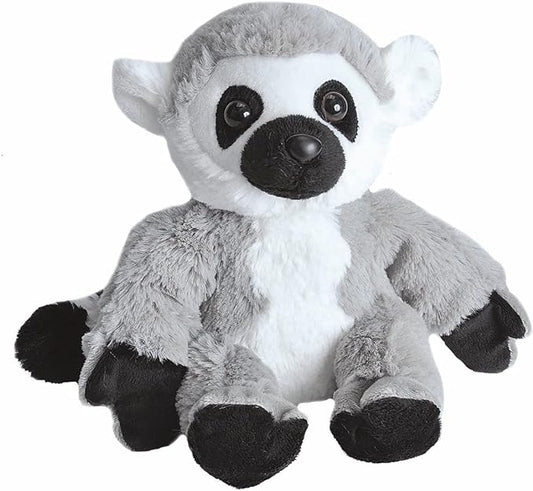 Wild Republic Ring Tailed Lemur Plush, Stuffed Animal, Plush Toy, Gifts for Kids, Hug’Ems 7"