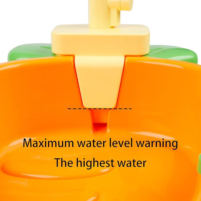 Ruibytree Play Kitchen Sink Toy, Water Toys for Kids with Electronic Dishwasher, Pretend Play Utensils Accessories and Play Cutting Food for Boys and Girls (Cute Carrot)