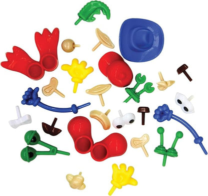 Creativity Street Modeling Dough and Clay Body Parts, Assorted