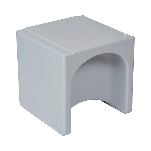 ECR4Kids Tri-Me 3-In-1 Cube Chair, Kids Furniture, Light Grey