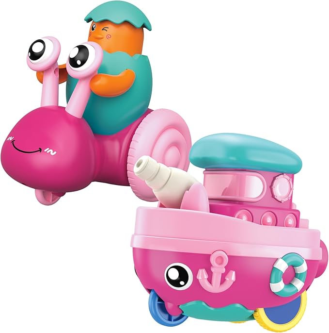 Toddler Toys for 1 Year Old Girl,Press to Go Car Baby Toys 6-12-18 Months,1 Year Old Girl Gifts Push Toy Cars for Toddlers 1-3,1 2 3 4 Year Old Boy Girls Toys First Birthday Gifts Christmas Boat