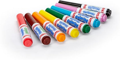 Crayola Pip Squeaks Washable Markers, Mini Markers in Classic Colors, 8 Count