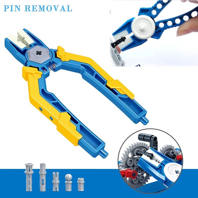 Separator Tools Compatible with Lego Blocks and Technic, Building Block Tool Kit, Including 1 Multi use Hammer,1 Blocks Pliers, 1 Clip and 2 Brick Separator