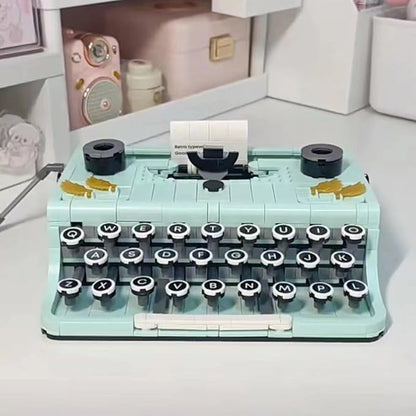 Ideas Retro Typewriter Building Set for Adults, 820PCS Classic Retro Series Typewriters Toys Model Best Nostalgic Gift