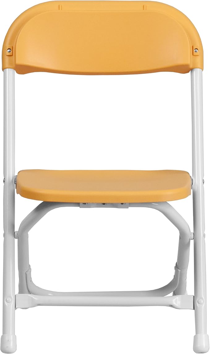 Flash Furniture 2 Pk. Kids Yellow Plastic Folding Chair