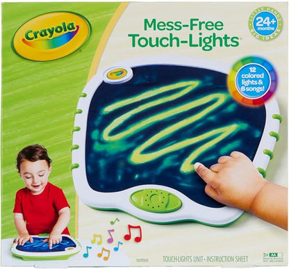 Crayola Toddler Touch Lights, Musical Toy, Sensory Board, Sensory Toys for Toddlers, Mess Free Finger Painting, Gift for Toddlers, 2+