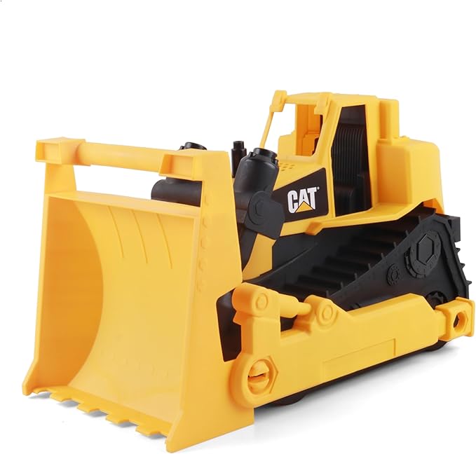 CAT Construction Toys 15" Bulldozer Construction Toy | Ages 3+ | Sturdy Plastic | No Batteries Required | Cat Construction Tough Rigs Series