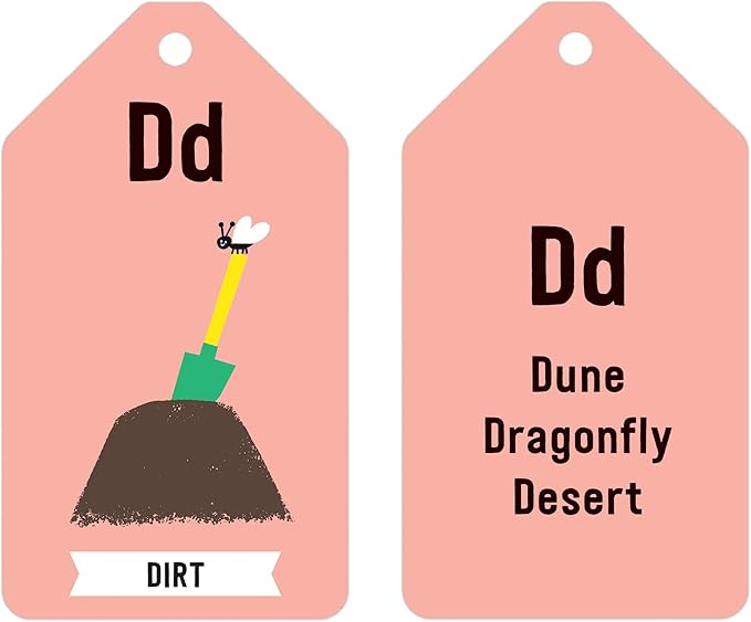 Mudpuppy ABCs of The Earth — Ring Flashcards 26 Durable Double Sided Alphabet Ecological Cards and Reclosable Ring with Colorful Art for Age 1+ Perfect for Preschool Or Travel for Teachers and Parent