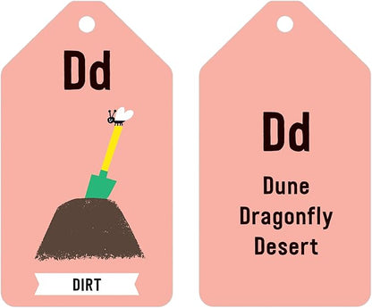 Mudpuppy ABCs of The Earth — Ring Flashcards 26 Durable Double Sided Alphabet Ecological Cards and Reclosable Ring with Colorful Art for Age 1+ Perfect for Preschool Or Travel for Teachers and Parent